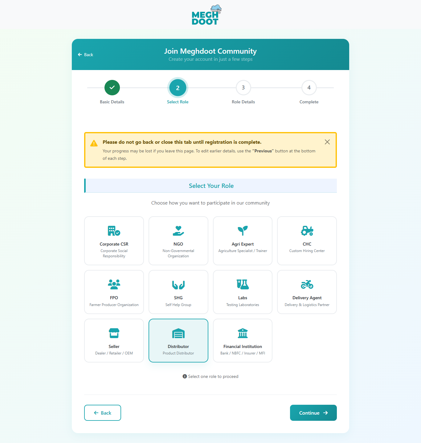Role grid screenshot