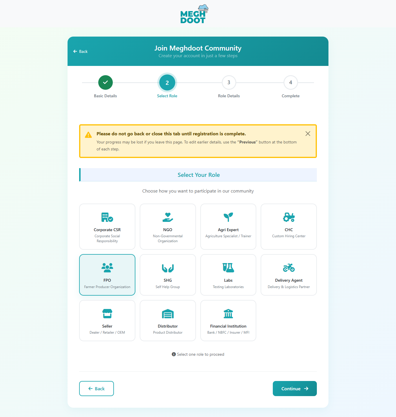 Role grid screenshot