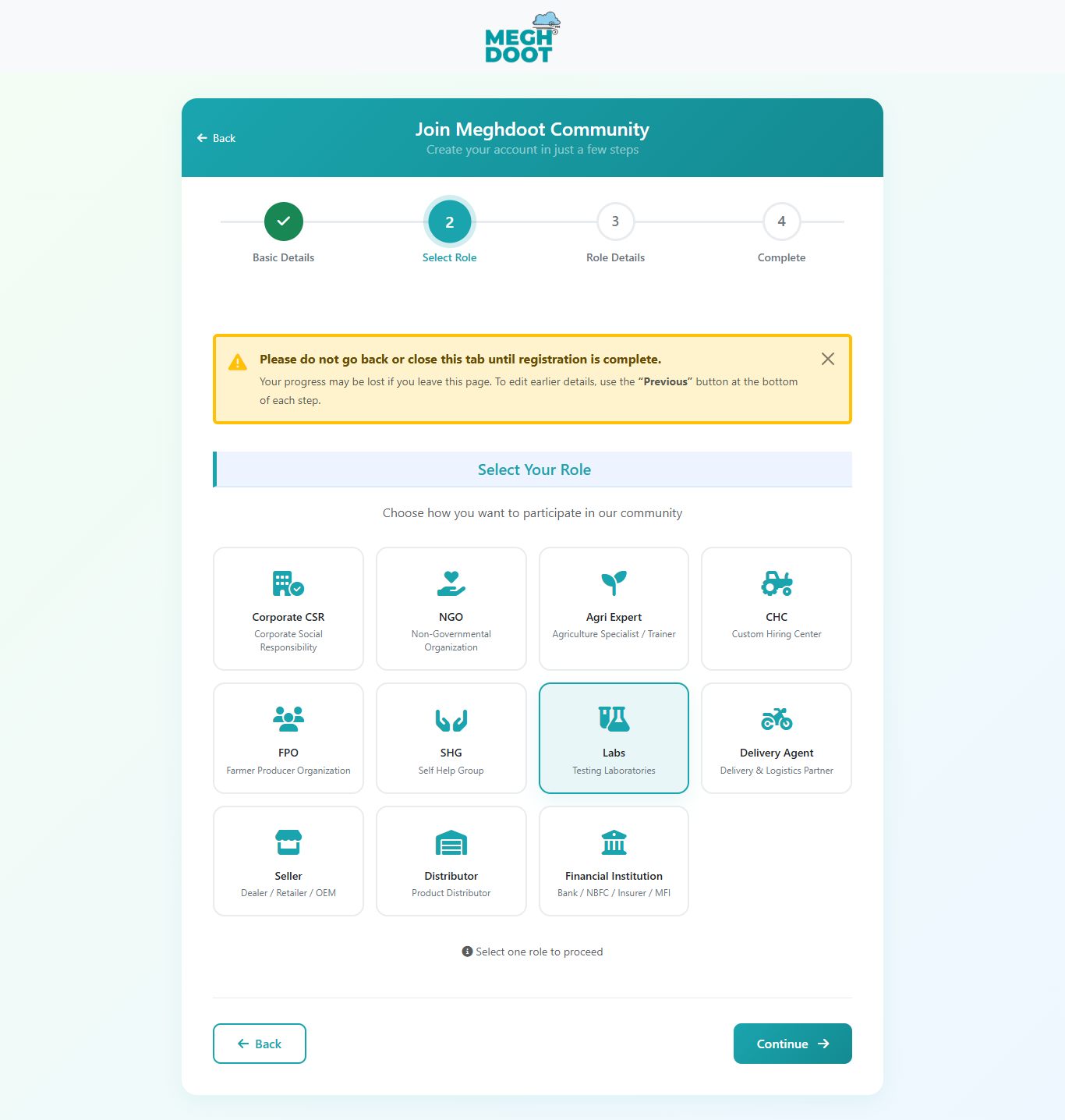 Role grid screenshot